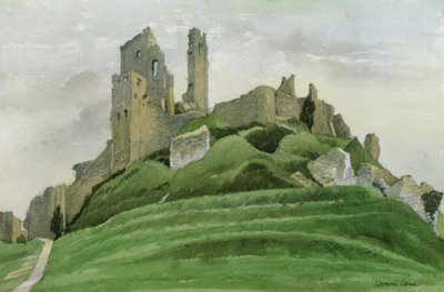 Corfe Castle by Osmund Caine